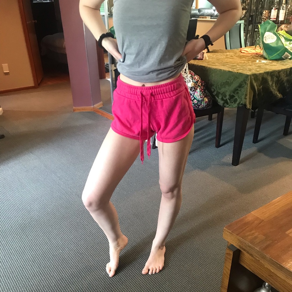 Forever 21 hot pink dolphin shorts